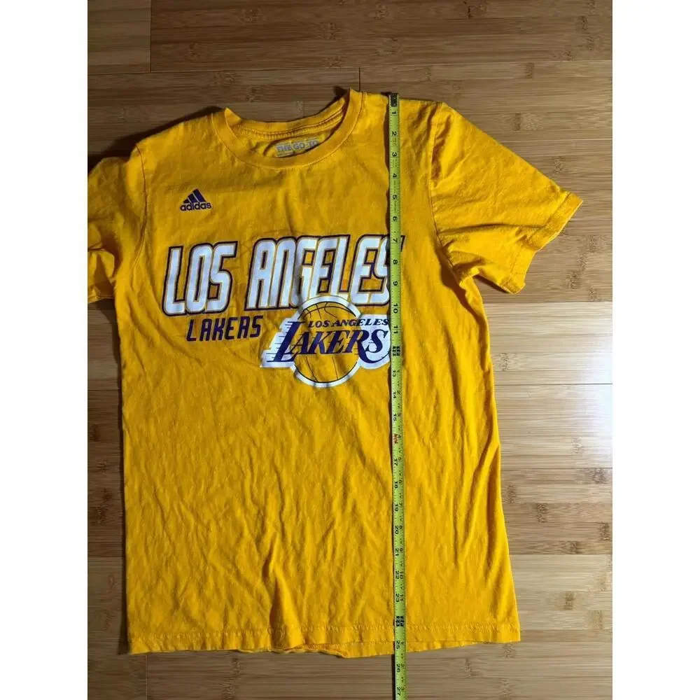 Adidas NBA Los Angeles Lakers Go-To Tee T-Shirt Gold Size S